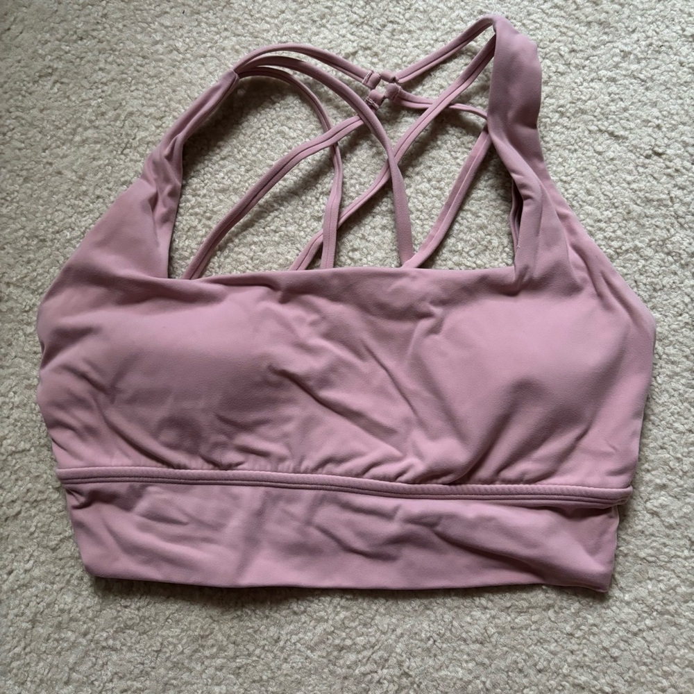 Buffbunny revolution sports bra - pink sands - size medium